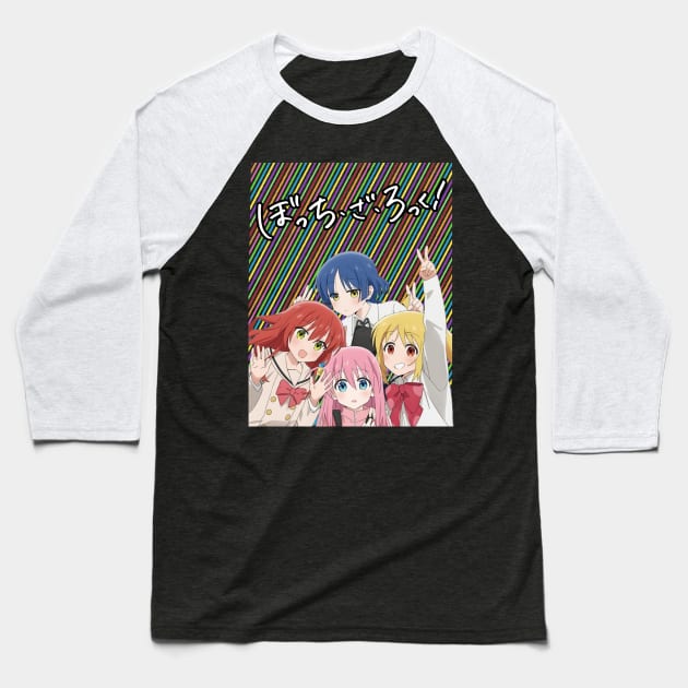 Gift Anime Music Four-Panel Baseball T-Shirt by goddessesRED
